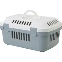 Savic Discovery compact pet carrier 33x48x23 cm white/grey