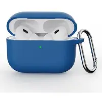 Mtp Products AirPods Pro 3 Silikondeksel med Karabinkroken - Mørkeblå