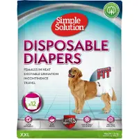Simple Solution Disposable Diapers Female 2XL (12-Pack)