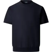 Hackett for man. HM7000094 Stop Start Knit jumper navy (S), Casual, Cotton, Short sleeve
