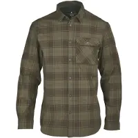 Seeland Glen Flannel Shirt Men Pine Green/Dark Navy Check XXL