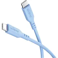 Goobay USB-C silikonkabel - 1.5m, 60W - blå