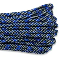 Atwood Paracord 550, Thin Blue Line 30,5m