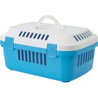 Savic Discovery compact transportbox, 33x48x23 cm,hvid/pacific blå