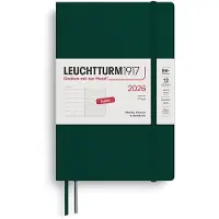Adlibris Weekly Planner & Notebook 2026 B6 Soft Forest Green Leuchtturm1917