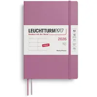 Adlibris Weekly Planner 2026 A5 Soft Dusty Rose Leuchtturm1917