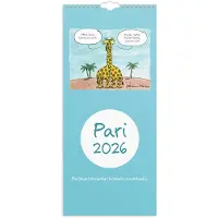 Adlibris Perhekalenteri 2026 Pariskuntakalenteri 190x430 mm Burde