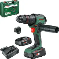 Bosch AdvancedImpact 18V-80 QuickSnap slagboremaskin, 2 stk. 2,5 Ah-batterier + koffert