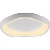 Schöner Wohnen LED-taklampe MONTA, hvit, Ø 40 cm, metall, Switchdim