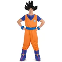 MOM Goku-kostyme Med Bukser T-skjorte Armdeksler Og Armbånd