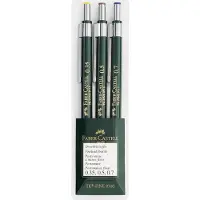 Faber-Castell TK-FINE 9760 - Mekanisk blyant - polymer - HB - 0.35-0.7 mm - retraktil - med viskelær