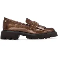 Carmela for woman. 16269802-TAUPE Leather Shoes 162698 brown (39), 1 to 3 cm, None, Casual, Classic, Patent leather