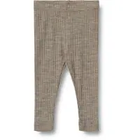 Wheat Baby Ull Silke Leggings Agi Khaki Melange (92 / 2 år)