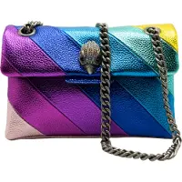 Kurt Geiger for woman. 4550969109 Mini Kensington shoulder bag in multicoloured suede (OSFA), Casual, Multicolor