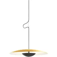 Marset Ginger LED-pendellampe, Triac Ø32 cm messing/hvit