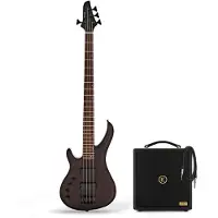 G4M 878 Left Hand Bass Guitar Walnut Stain & Eden Orbiter 8 Combo