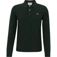 Gant for man. 2230 Shield pique polo shirt green (L), Casual, Cotton, Long sleeve