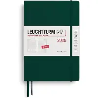Adlibris Week Planner 2026 A5 Forest Green Leuchtturm1917