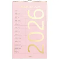 Adlibris Perhekalenteri 2026 Color 250x410 mm Burde