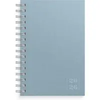 Adlibris Kalenteri 2026 Päiväkirja Textile sininen 135x205 mm Burde