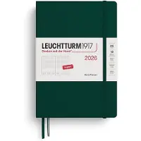 Adlibris Daily Planner 2026 A5 Forest Green Leuchtturm1917