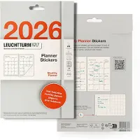 Adlibris Self-stick Planner 2026 12m Monthly Leuchtturm1917