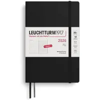 Adlibris Weekly Planner & Notebook 2026 B6 Soft Black Leuchtturm1917