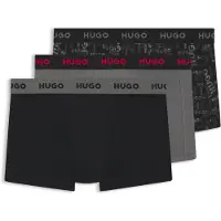 HUGO Design 10267989 Trunk Red Boxers 3 Enheter