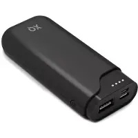 24.Se Freenet Powerbank 5000mAh med USB og USB-C - Svart