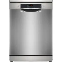 Bosch Serie 2 SMS25GI09F, Fristående, Full storlek (60 cm), Rostfritt stål, Svart, Knappar, 1,75 m