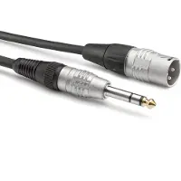 Sommer cable HBP-XM6S-0090 Audio Adapterkabel [1x XLR-stik 3-polet - 1x Jackstik 6.3 mm (mono)] 0.90 m Sort