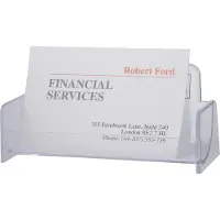 Sigel - Visittkortholder - 50 kort - plast - krystallklar