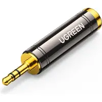 UGREEN Adapter / adapter fra 3,5 mm jack til 6,5 / 6,35 mm mini jack (grå)
