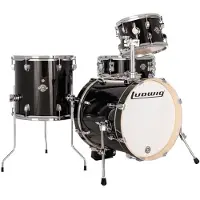Ludwig Breakbeats 16 4-Deler Sargpakke Black Sparkle