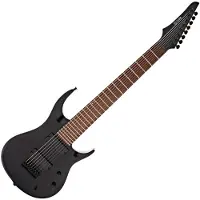 G4M 529 Elektrisk Gitar 8-Strenger Jet Black