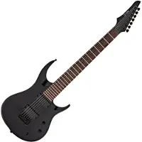 G4M 529 Elektrisk Gitar 7-Strenger Jet Black