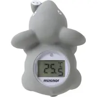 Mininor Badetermometer - Elefant - Grå - - OneSize - Termometer