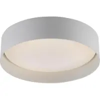 Schöner Wohnen LED-taklampe TAVOLI, hvit, Ø 29 cm, metall, CCT, dimbar