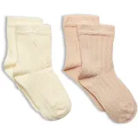 Minymo Sokker - 2-pack - Off White - - 19/22 - Sokker
