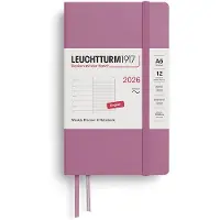 Adlibris Weekly Planner & Notebook 2026 A6 Soft Dusty Rose Leuchtturm1917