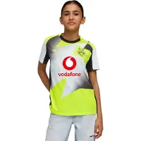 Puma Borussia Dortmund 25/26 Replica Away Jersey Youth, Clothing, Silver Mist/Yellow Alert, 11-12Y