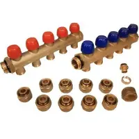 Wavin 1 5 vejs fordelerørssæt T/16MM ALUPEX