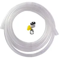 24hShop Avløpsslange med adapter og klemme for luftvarmepumpe/luftkondisjoneringsanlegg 15 mm - 3 m