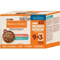 Nature’s Variety Økonomipakke Nature's Variety Biter i saus 48 x 85 g - Fiskeutvalg (2 sorter)