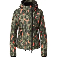 Superdry for woman. W5011850A Windbreaker jacket green (S), Casual, Camouflage, Polyester