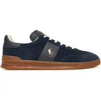 Ralph Lauren for man. 809973707002 Heritage Aera navy suede trainers (40), Leather, Black, Flat, Laces, Casual