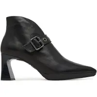 Hispanitas for woman. HI254244 Atlanta Leather Ankle Boots black (39), 5 to 8 cm, Zip, Casual