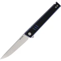 Real Steel Kikashi Linerlock Blk/Blue