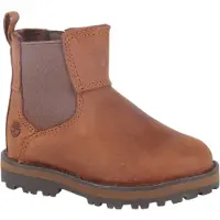 Timberland unisex for kids. TB0A28PC3581 Brown Courma Chelsea leather boots (24), Flat, Zip, Velcro, Casual, children's fashion
