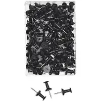 Wedo 54 201, Sort, Metall, Plast, 23 mm, 100 stykker, Boks